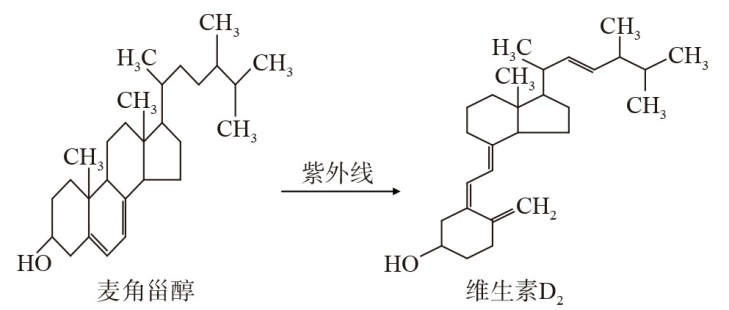 麦角甾醇分子结构式